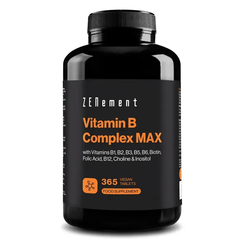 Zenement Vitamin B Max Complex, 365 vegane Tabletten