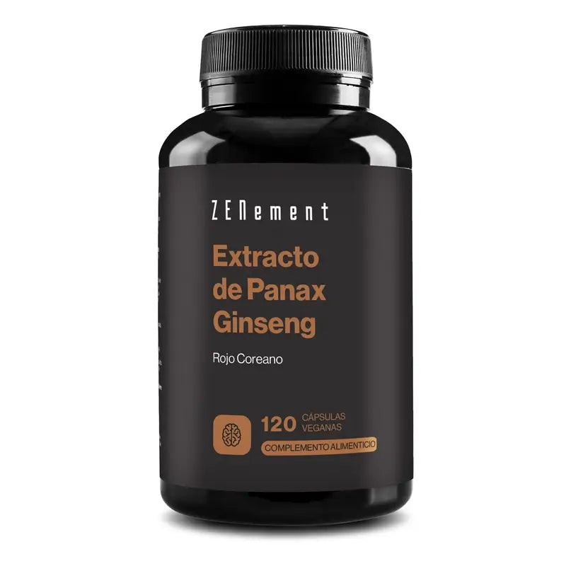 Zenement Koreanischer Roter Panax Ginseng Extrakt 120 vegane Kapseln
