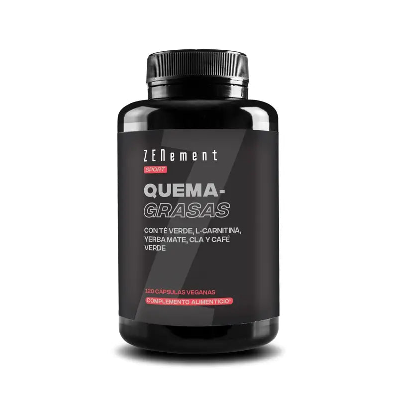 Zenement Fat Burner mit Grünem Tee, L-Carnitin, Yerba Mate, Cla & Grünem Kaffee, 120 vegane Kapseln