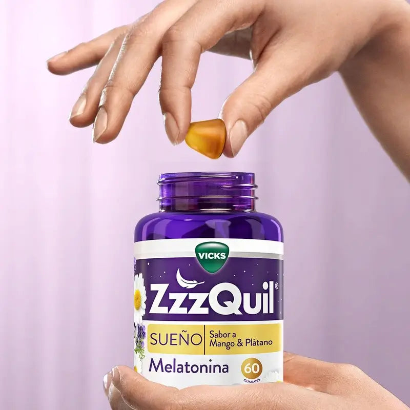 ZzzQuil Mango, Banane und Baldrian, 60 Gummis